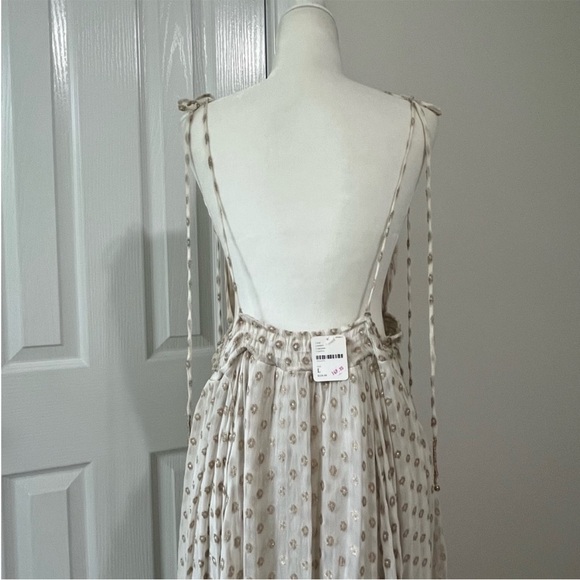 Free People Gold And Cream Maxi Dress - Picture 13 of 15